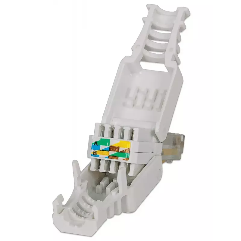 Intellinet RJ45 modulinis kištukas, be įrankių jungtis, Cat5/5e/6, 22-26 AWG vientisiems ir suvytiesiems UTP kabeliams