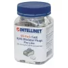 Intellinet RJ45 moduliniai kištukai Pro Line, Cat6, STP, 3 dantukų, skirti vientisai ir suvytai vielai, 50 µ auksuoti kontaktai, 90 vnt. pakuotė