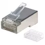 Intellinet RJ45 moduliniai kištukai Pro Line, Cat6, STP, 3 dantukų, skirti vientisai ir suvytai vielai, 50 µ auksuoti kontaktai, 90 vnt. pakuotė