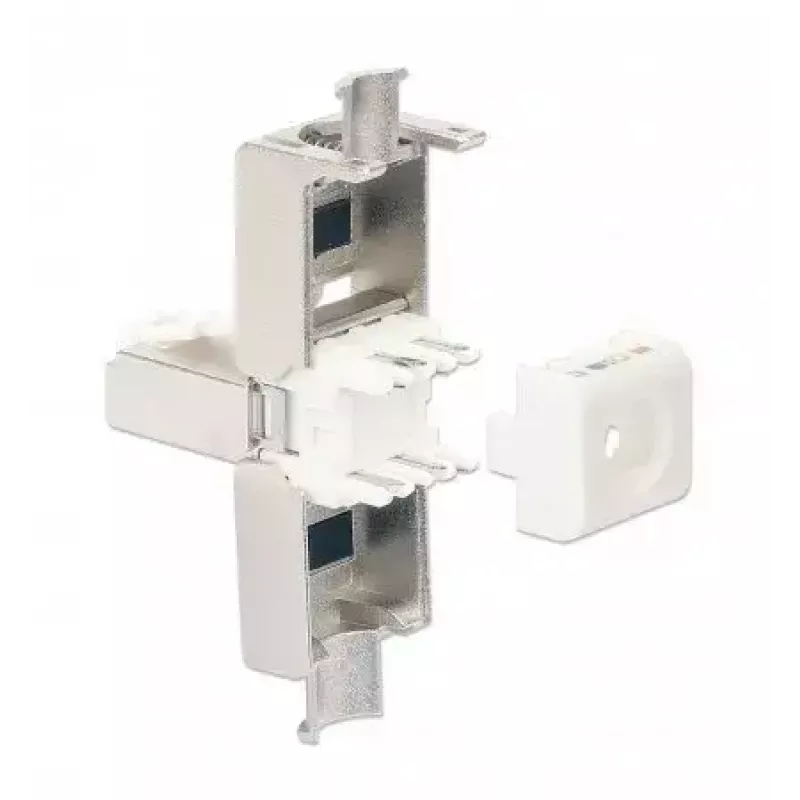 Intellinet Cat6a 10G ekranuotas be įrankių montuojamas RJ45 modulinis kištukas STP su auksu dengtais kontaktais