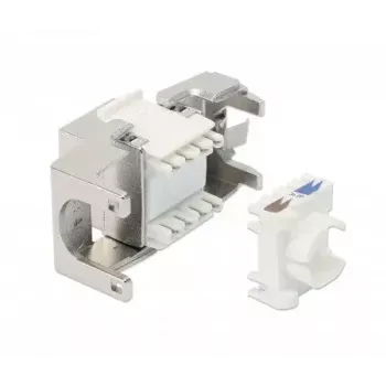 Intellinet Cat8.1 40G ekranuotas beraktis keystone lizdas RJ-45 sidabrinis