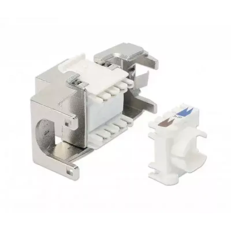 Intellinet Cat8.1 40G ekranuotas beraktis keystone lizdas RJ-45 sidabrinis