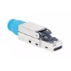 Intellinet Cat8.1 40G ekranuotas beįrankis RJ45 modulinis kištukas mėlynas, vyriška jungtis