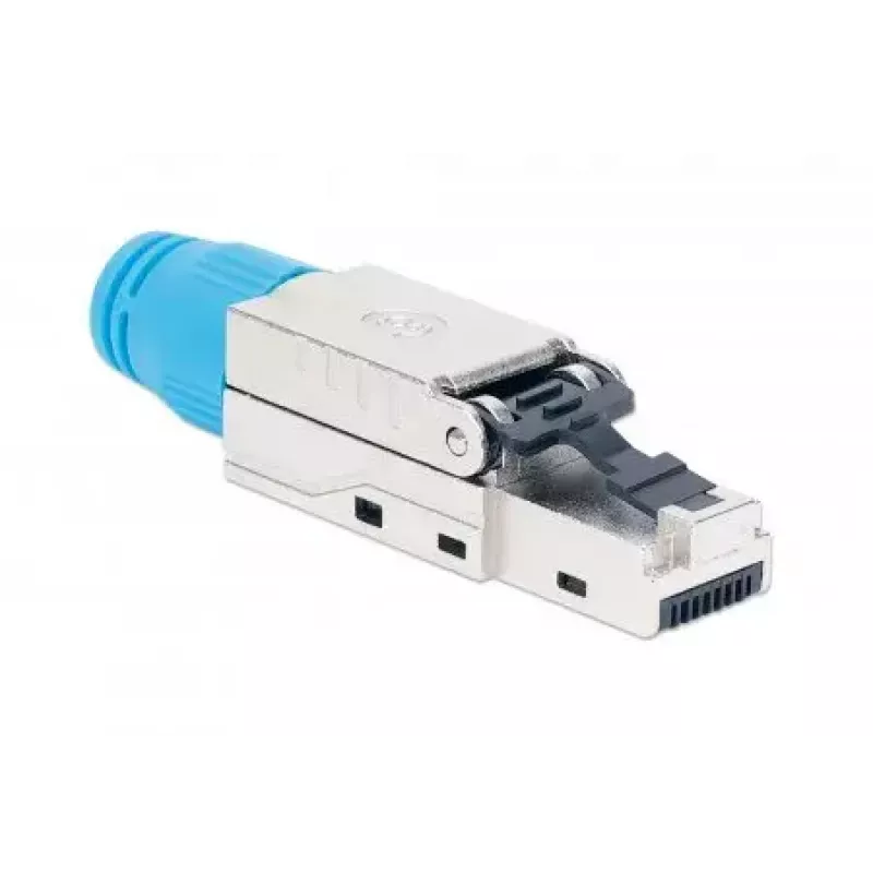 Intellinet Cat8.1 40G ekranuotas beįrankis RJ45 modulinis kištukas mėlynas, vyriška jungtis