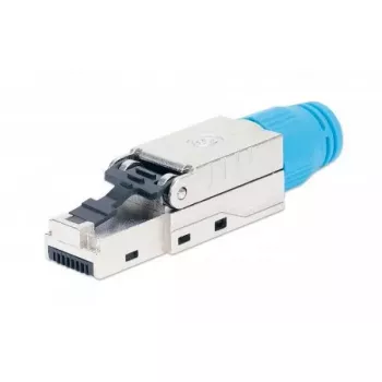 Intellinet Cat8.1 40G ekranuotas beįrankis RJ45 modulinis kištukas mėlynas, vyriška jungtis