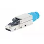 Intellinet Cat8.1 40G ekranuotas beįrankis RJ45 modulinis kištukas mėlynas, vyriška jungtis