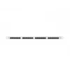 Patch panel LANBERG PPU6-0024-S, 24 prievadų Cat6, metalinis, 0,5U, 440×22,3×99 mm