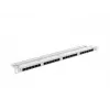 Patch panel LANBERG PPU6-0024-S, 24 prievadų Cat6, metalinis, 0,5U, 440×22,3×99 mm