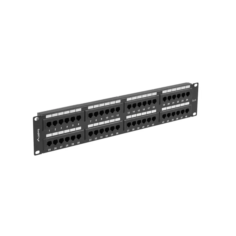 Stovo priedas Lanberg PPU6-2048-B 19 colių 2U 48 prievadai