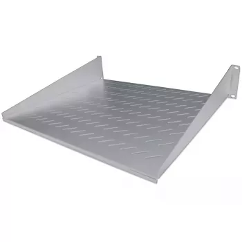 Intellinet 19 colių konsolinė lentyna, 2U, 2 taškų priekinis montavimas, 400 mm gylis, ventiliuojama, maks. 25 kg, pilka, trejų metų garantija
