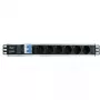 Techly I-CASE STRIP-16SH maitinimo skirstytuvas (PDU) 6 kintamosios srovės lizdai(-ų) 1,5U Juoda, Sidabrinė