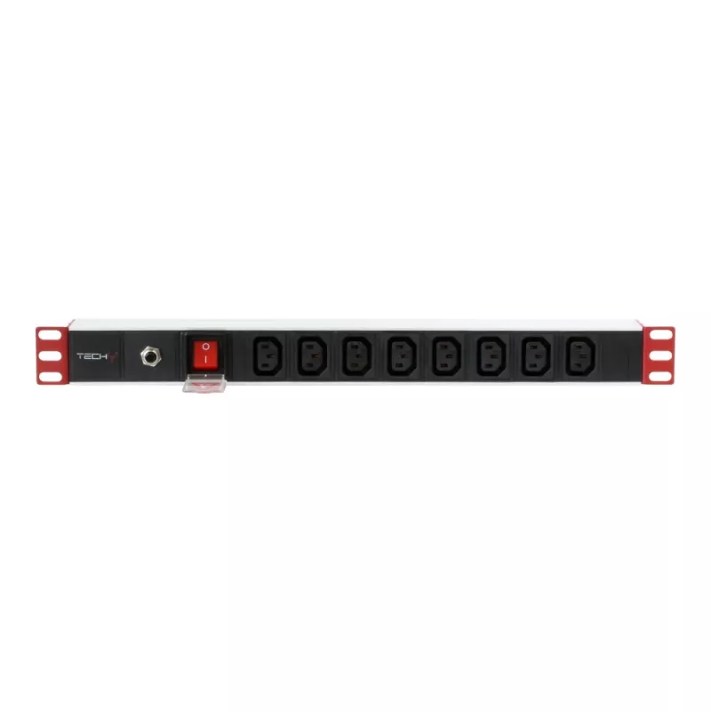 Maitinimo juosta Techly Rack 19 colių maitinimo skirstytuvas 1U 8 lizdai C13