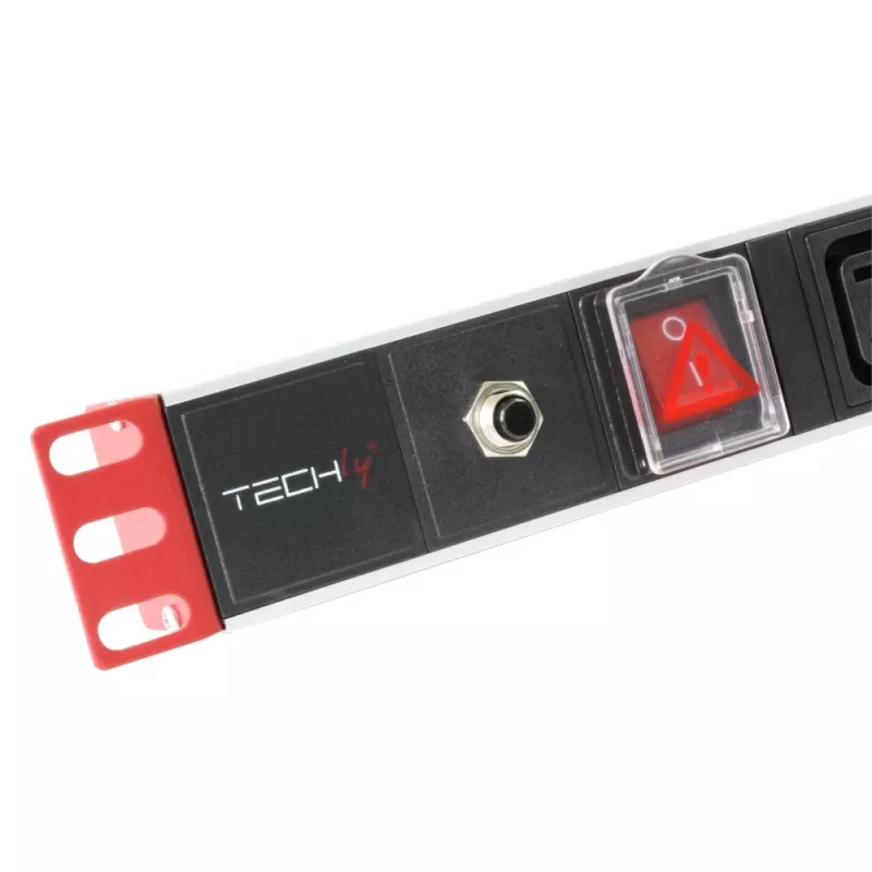 Maitinimo juosta Techly Rack 19 colių maitinimo skirstytuvas 1U 8 lizdai C13