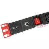Maitinimo juosta Techly Rack 19 colių maitinimo skirstytuvas 1U 8 lizdai C13