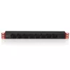Techly Multi-Socket 8 lizdai stovui 19 colių C14 kištukas 1 HE juoda raudona