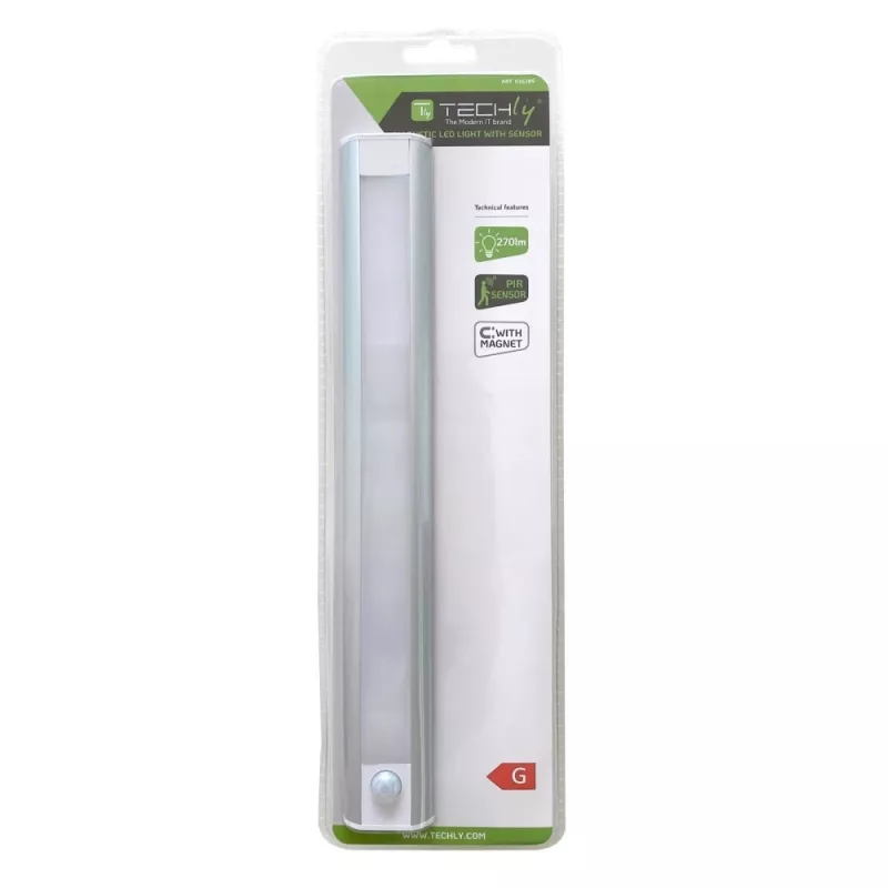 LED sistema šviestuvas Techly I-CASE LIGHT-06 baltas aliuminis 100-240V