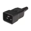 Techly I-CASE STRIP-18C20 maitinimo skirstymo įrenginys (PDU) 8 kintamosios srovės lizdai (-ų) 1U Juoda, Raudona