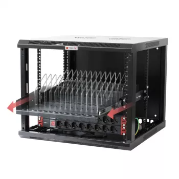 Rack shelf Techly I-CABINET-TRAY14BK Juoda 4U 19 inch