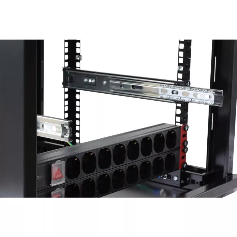 Rack shelf Techly I-CABINET-TRAY14BK Juoda 4U 19 inch