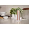 Patalpų oro kokybės monitorius Netatmo Smart Indoor Air Quality Monitor — CO2 0–5000 ppm, temp 0–50°C, triukšmas, Wi‑Fi/Bluetooth, maitinamas iš tinklo, aliuminis, rožinis auksas