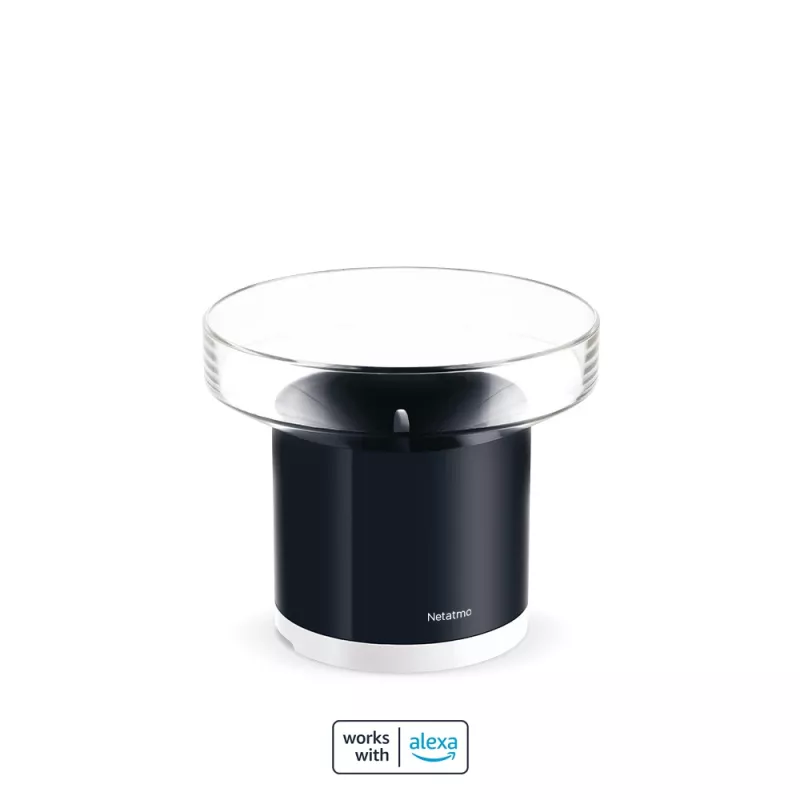 Netatmo išmanusis lietaus matuoklis, Baterija, AAA, 1,5 V, 130 mm, 130 mm, 110 mm