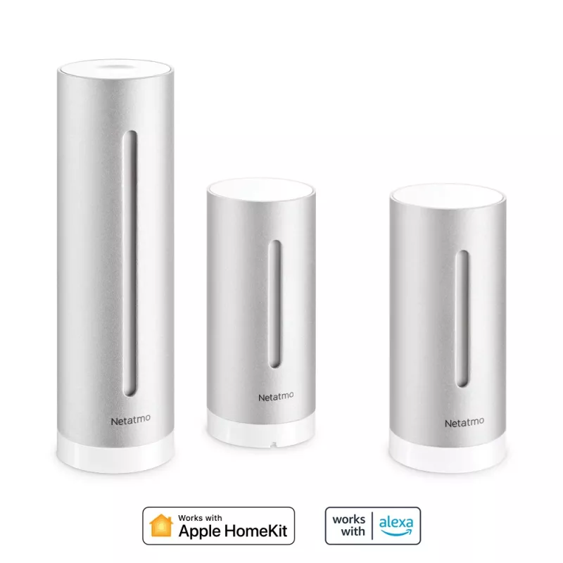 Netatmo vidinis rinkinys „Išmani namų orų stotelė + papildomas išmanus vidinis modulis“
