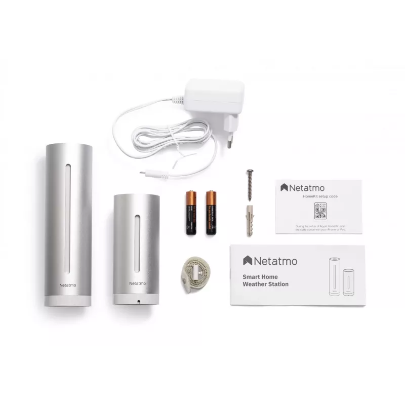 Netatmo vidinis rinkinys „Išmani namų orų stotelė + papildomas išmanus vidinis modulis“