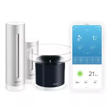 Netatmo Rain Pack „Išmani namų orų stotis + Išmanus lietaus matuoklis“