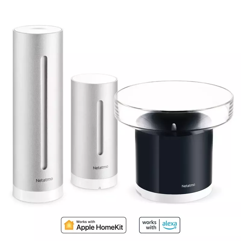 Netatmo Rain Pack „Išmani namų orų stotis + Išmanus lietaus matuoklis“