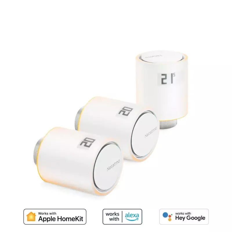 „Netatmo“ išmanieji radiatorių vožtuvai, 3 papildomų išmaniųjų radiatorių vožtuvų rinkinys