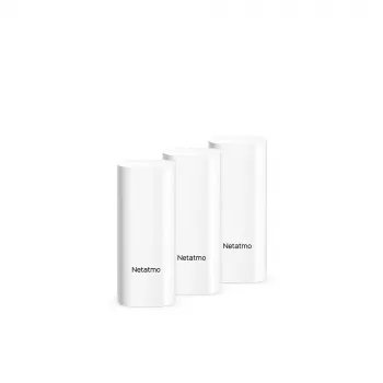Durų/lango jutiklis Netatmo DTG-EC belaidis, atsparus oro sąlygoms, 3 V (2×AAA), veikimo nuotolis 80 m, baltas, 3 vnt. rinkinys