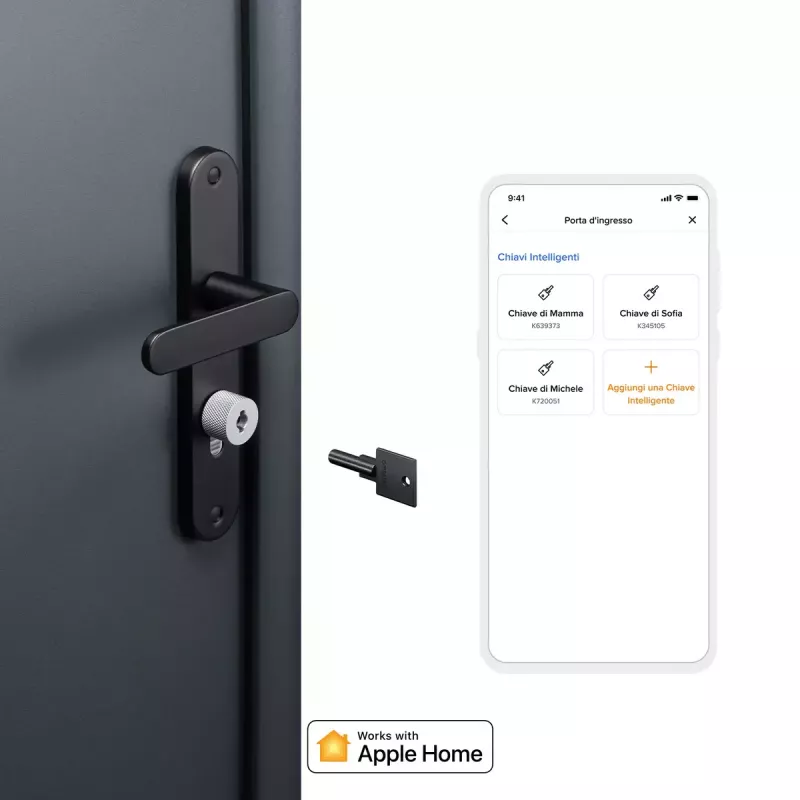 Išmanusis durų užraktas Netatmo NDL-EC Keyless juoda pilka