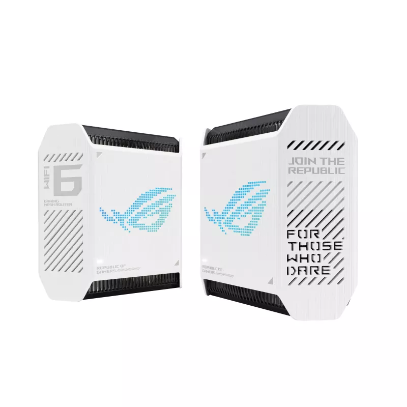 ASUS ROG Rapture GT6 (W-2-PK) Tri-band (2.4 GHz / 5 GHz / 5 GHz) Wi-Fi 6 (802.11ax) Baltas 4 vidiniai