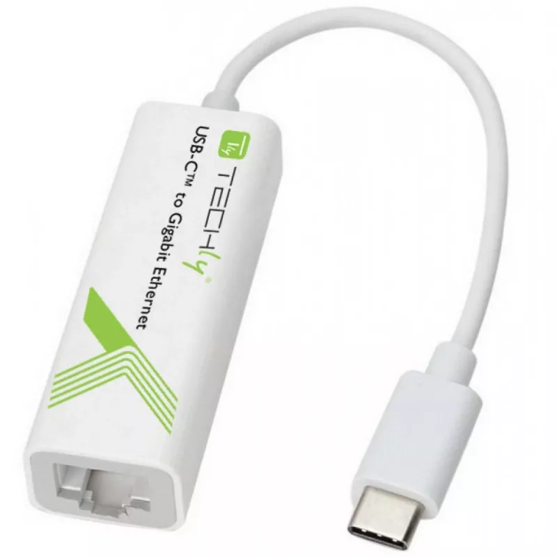 Techly keitiklio kabelio adapteris USB 3.1 Type CM į Gigabit Ethernet IADAP USB31-ETGIGA