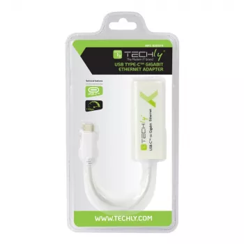 Techly keitiklio kabelio adapteris USB 3.1 Type CM į Gigabit Ethernet IADAP USB31-ETGIGA