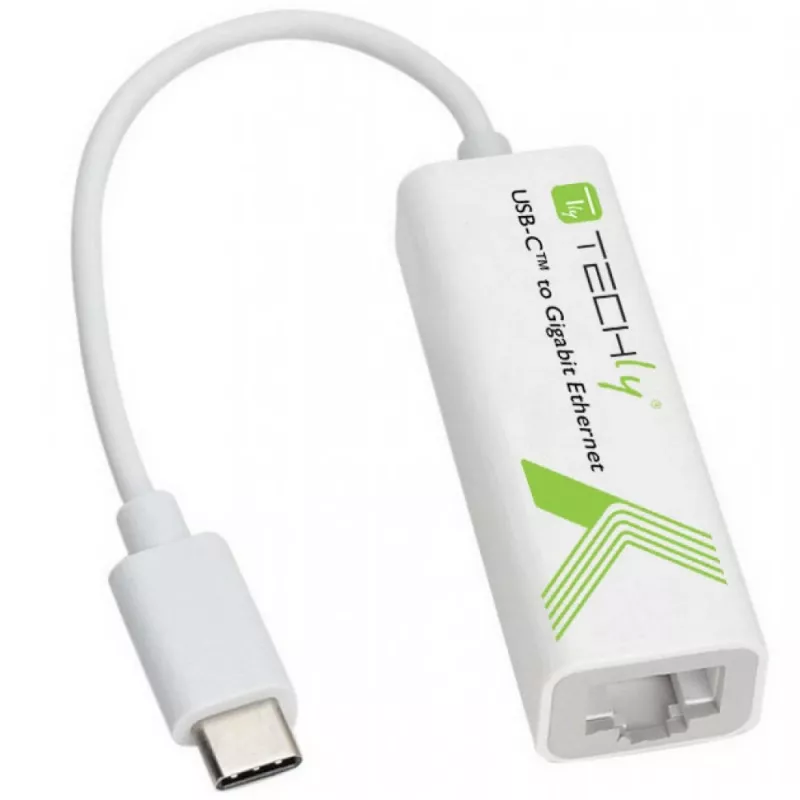 Techly keitiklio kabelio adapteris USB 3.1 Type CM į Gigabit Ethernet IADAP USB31-ETGIGA