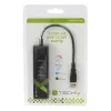 Techly IDATA USB-ETGIGA-3U2 nešiojamojo kompiuterio dokas / prievadų daugintuvas USB 3.2 Gen 1 (3.1 Gen 1) Type-A, juodas