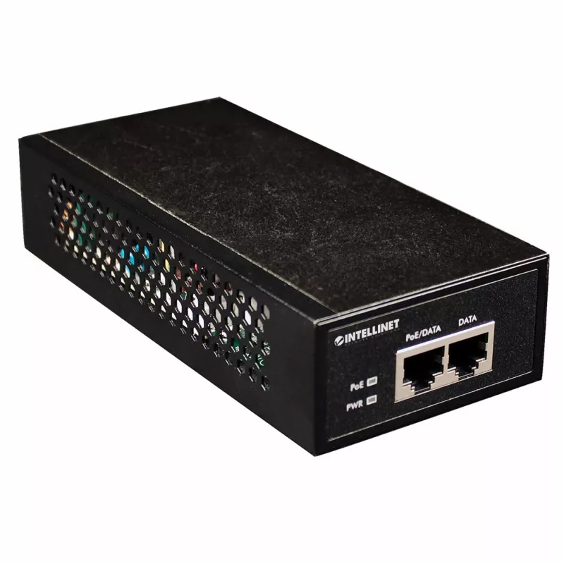 „Intellinet“ Gigabito didelės galios PoE+ injektorius, 1 x 30 W, IEEE 802.3at/af maitinimas per Ethernet (PoE+/PoE)