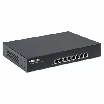 Intellinet 8 prievadų Gigabit Ethernet PoE+ komutatorius, 8 x PoE prievadai, IEEE 802.3at/af maitinimas per Ethernet (PoE+/PoE), Endspan, Stalinis, Dėžutėje