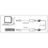Techly IUSB-EXTENDTY2 laido jungčių adapteris RJ-45 USB 2.0 Type-A juodas