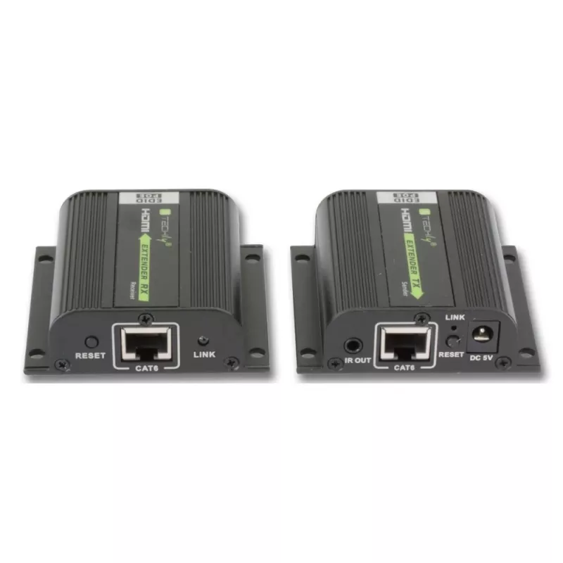 Techly IDATA EXT-E70POED AV plėstuvas AV siųstuvas ir imtuvas juodas