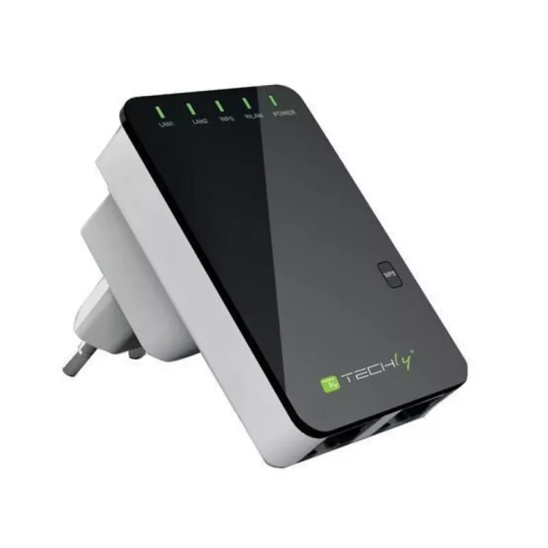 Maršrutizatorius Techly Wall Plug belaidis maršrutizatorius 300N Wi-Fi 4