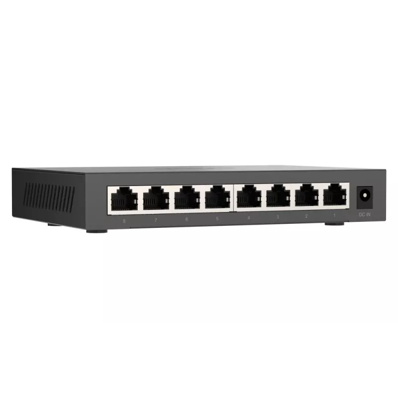 QNAP QSW-1108-8T-R2 tinklo jungiklis Nevaldomas 2.5G Ethernet (100/1000/2500) Darbalaukis Juoda