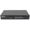 Valdomas komutatorius Intellinet 8 prievadų Gigabit Ethernet PoE+ su 2 SFP prievadais