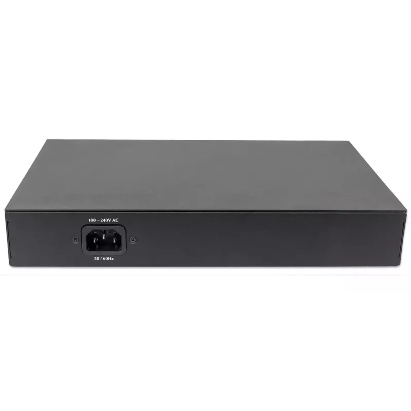 Valdomas komutatorius Intellinet 8 prievadų Gigabit Ethernet PoE+ su 2 SFP prievadais