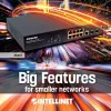 Valdomas komutatorius Intellinet 8 prievadų Gigabit Ethernet PoE+ su 2 SFP prievadais