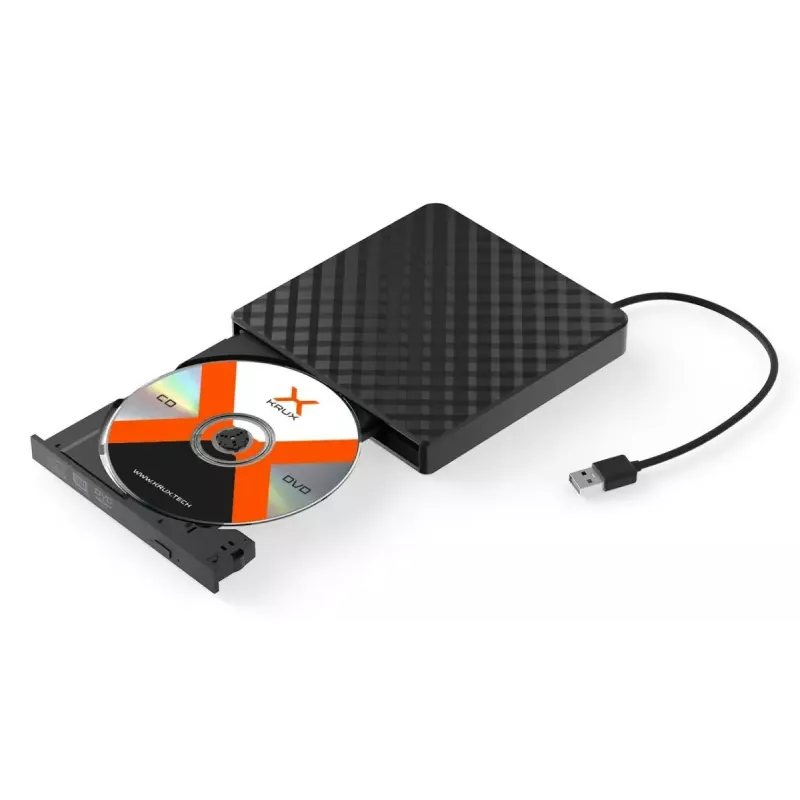 Išorinis DVD optinis įrenginys KRUX KRX0071 USB 3.0 Nešiojamas — DVD±RW, maitinamas per USB