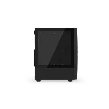 PC korpusas KRUX VAKO KRX0132 ATX juodas — grūdintas stiklas, RGB, palaiko Mini‑ATX, GPU iki 31 cm, CPU aušintuvas iki 15,9 cm