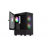 PC korpusas KRUX VAKO KRX0132 ATX juodas — grūdintas stiklas, RGB, palaiko Mini‑ATX, GPU iki 31 cm, CPU aušintuvas iki 15,9 cm