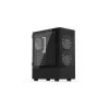 PC korpusas KRUX VAKO KRX0132 ATX juodas — grūdintas stiklas, RGB, palaiko Mini‑ATX, GPU iki 31 cm, CPU aušintuvas iki 15,9 cm
